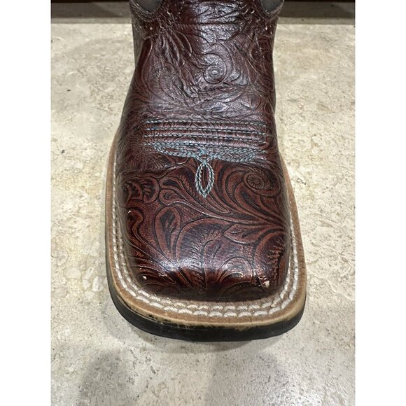 Ariat Brown and Blue Ankle Boots - Picture 11 of 15